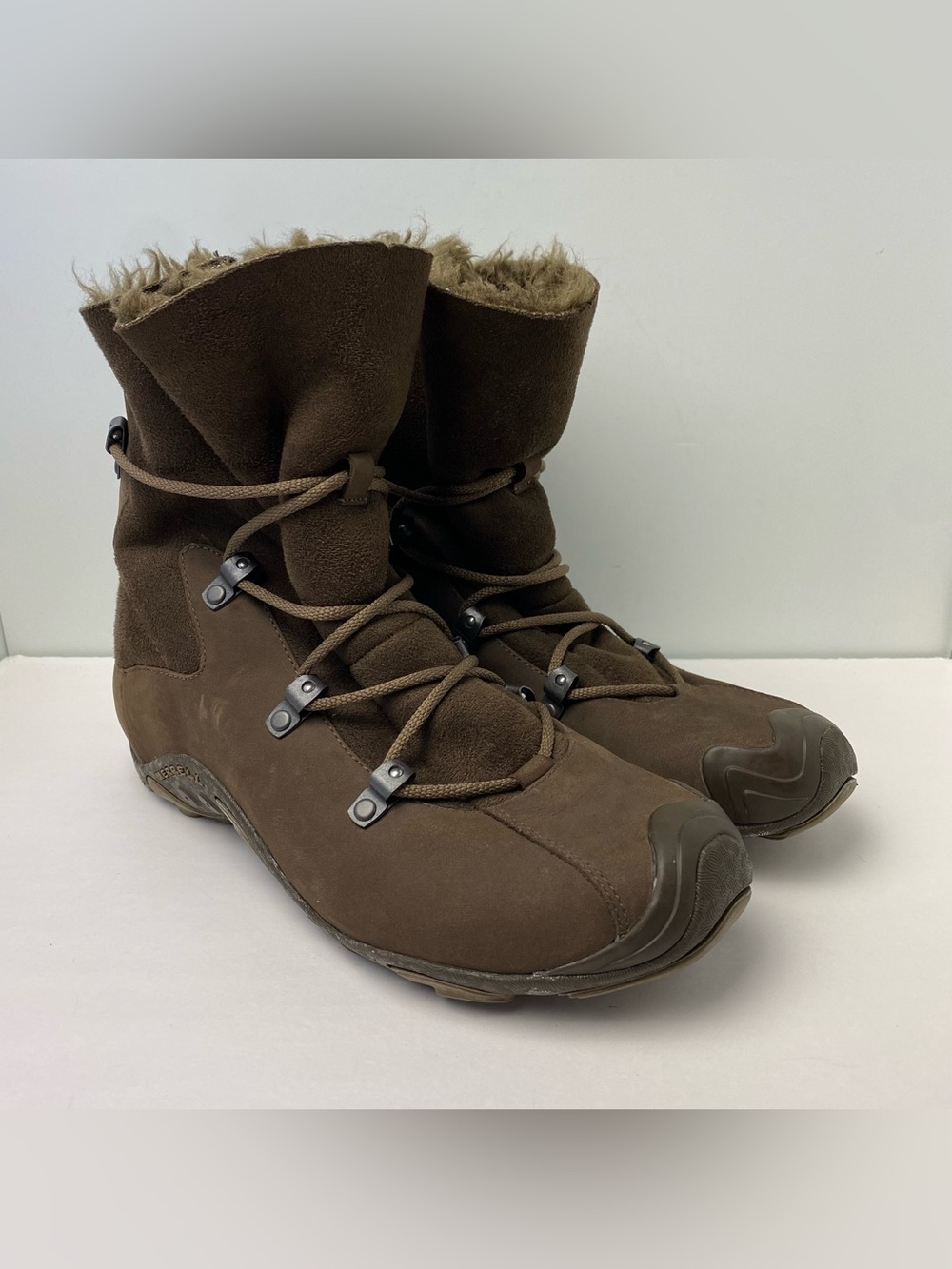 Merrell Forecast Tug Leather Suede Winter Boots Women's 8.5 Chocolate Brown